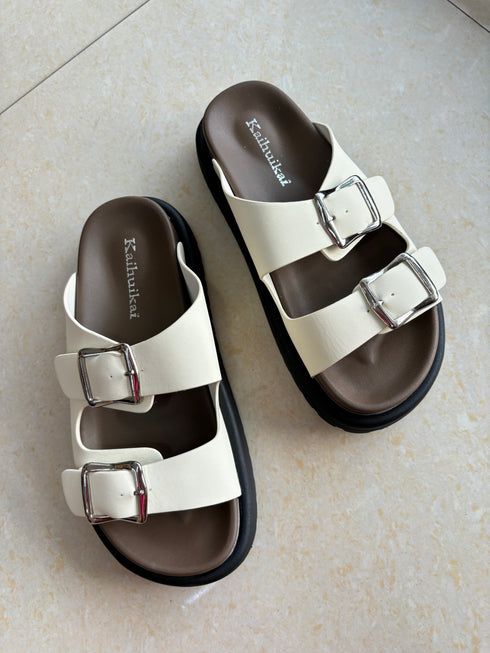 Casual Double Adjustable Strap Sliders